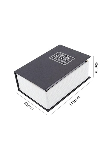 Kitap Görünümlü Metal Kasa Kumbara Tipi 115x85x45mm 4390
