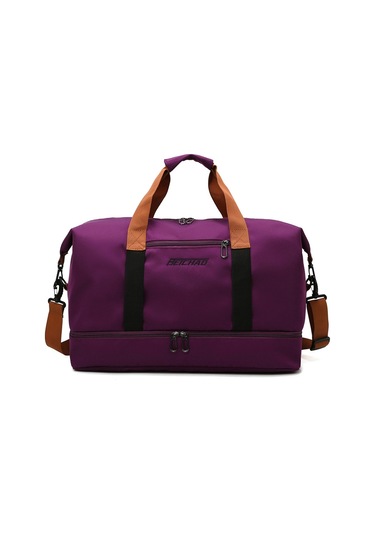 Seyahat Çantası Büyük Kapasiteli Biniş Çantası Islak Ve Kuru Ayrılmış Ayakkabı Çantası Fuşya