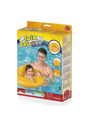 Bestway Swim Safe ABC 69cm Wondersplash Round Baby Boat [Bebe Flatörü] Çok Renkli