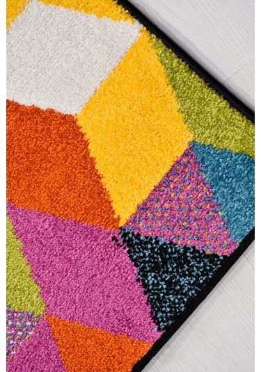 Colora Halı Koleksiyonu Yumuşak Renkli Kare Halı, Tozumaz, Modern Tasarım Ve Kolay Temizlik Multi 2