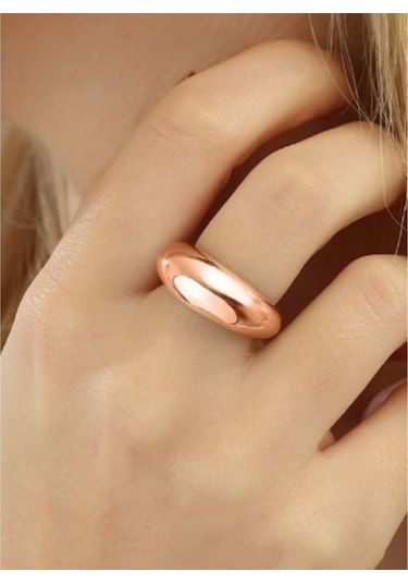 925 Ayar Rose Gold Ayarlanabilir Kadın Gümüş Yüzük