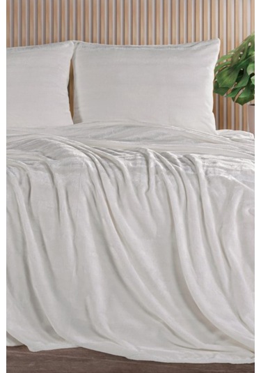 Zebracasa Cozy Tek Kişilik Battaniye Takımı Krem