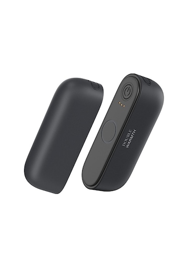 Jf308 2'si 1 Arada Bölünebilir Mini Taşınabilir Kış Elektrikli El Isıtıcı Güç Bankası - Siyah Ge