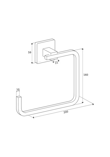 Ömür Boyu Paslanmaz Tuvalet Wc Kağıtlığı Siyah D-004