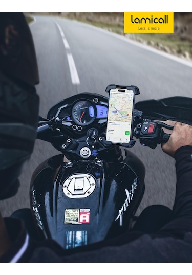 Lamicall Motosiklet İçin Telefon Tutucu Çift Titresim Engelleyici Ve Sarsinti Önleyici Bcsp01
