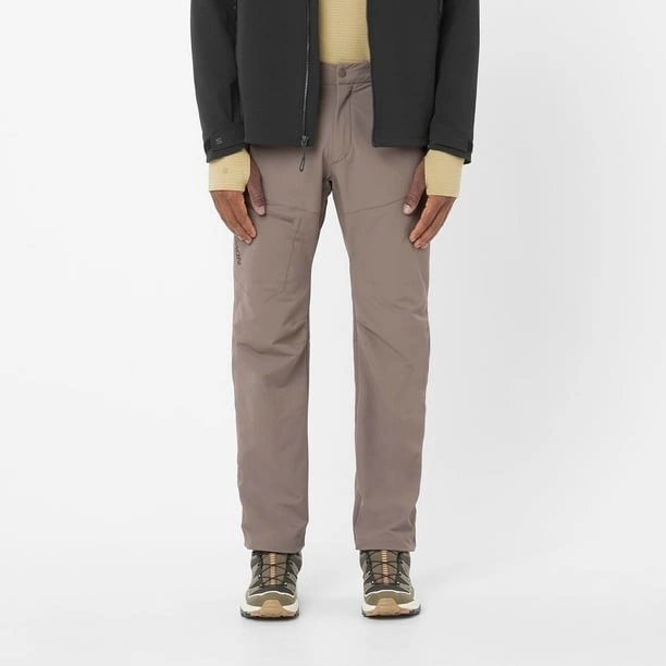 Salomon Wayfarer Warm Pants M Erk Iron// Outdoor Pantolonu Lc2616300 Bej