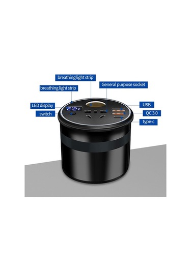 Dancemonkey Araba Güç İnvertörü 150w Qc3.0 Hızlı Şarj 12v