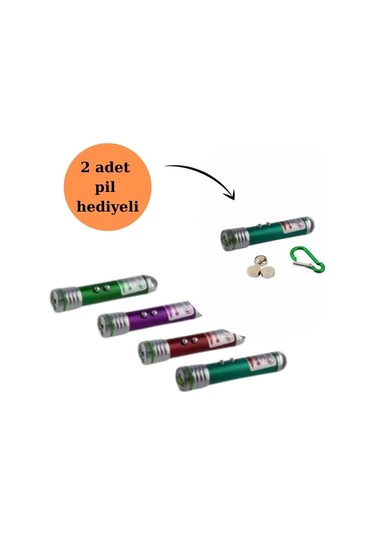 3 Fonksiyonlu Kırmızı Beyaz Işıklı Led Lazer Kedi Köpek Oyuncak Anahtarlık Kahverengi