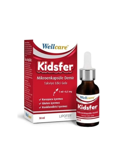 Wellcare Kidsfer Mikroenkapsule Demir 30 ML