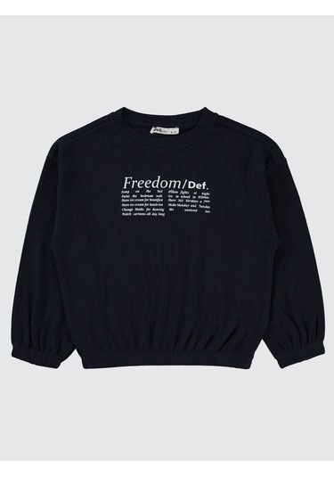 Civil Girls Kız Çocuk Sweatshirt 6-9 Yaş Lacivert Lacivert