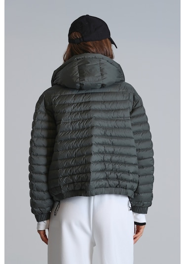 Lufian Kadın Elen Kaz Tüyü Mont 122120029 Yeşil Yeşil