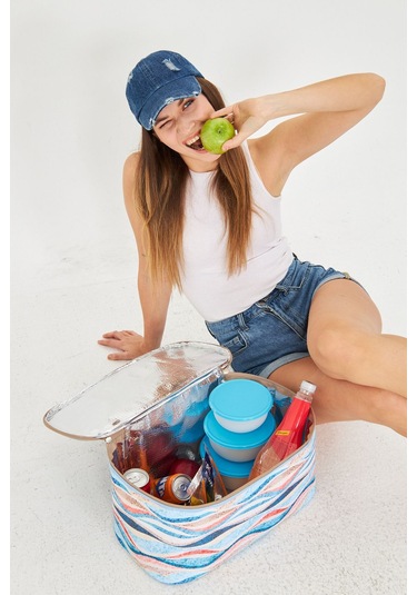 Superbag 22 Litre Piknik/kamp Çantası Sepeti. Termal Termos Çanta Sıcak-soğuk Koruma Sağlar Angel-20250133 Angel Çok Renkli