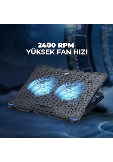 Gamenote F2076 Cooling Pad Aydınlatmalı Gaming Laptop Soğutucu
