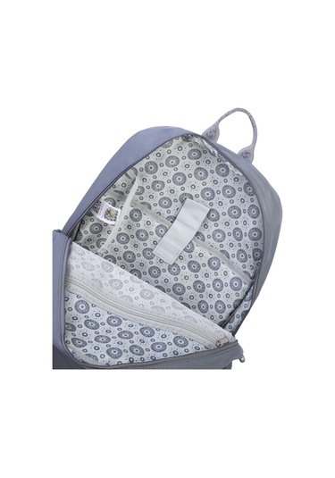 Nas Bag Unisex Büyük Boy Hafif Çok Gözlü Sırt Çantası Gri Gri