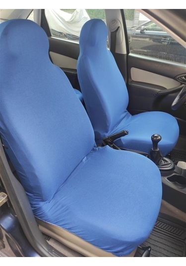 Üniversal Yazısız Mavi Oto Atlet Servis Kılıfı 4 Parça Ser-032