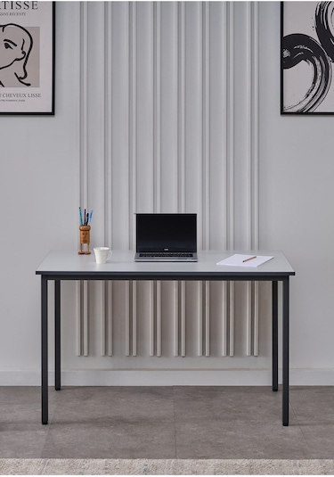 Sehpol Çalışma Masası 125x65 Cm Antrasit Gri