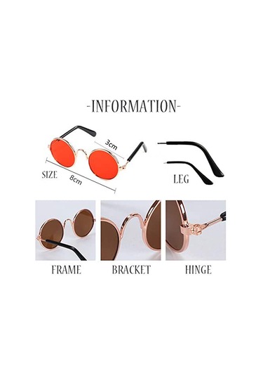 Geekyou Kedi Köpek Güneş Gözlüğü - Evcil Hayvanlar İçin Moda Aksesuarı, Kişisel Stil Ve Güneş Koruma - Mor