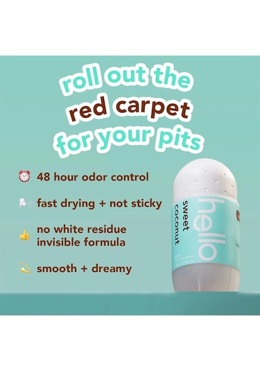 Hello Sweet Coconut Roll-On Deodorant 50 ML