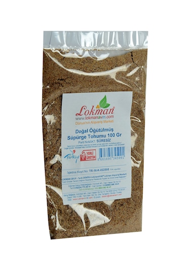Lokman Doğal Öğütülmüş Süpürge Tohumu 100 G