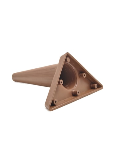 Sena Plastik Ayak Baza Ayağı Koltuk - 4 Adet  Ceviz Kanepe Ayağı