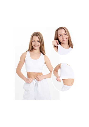 Alya Underwear Kaşkorse Spor Bra Beyaz