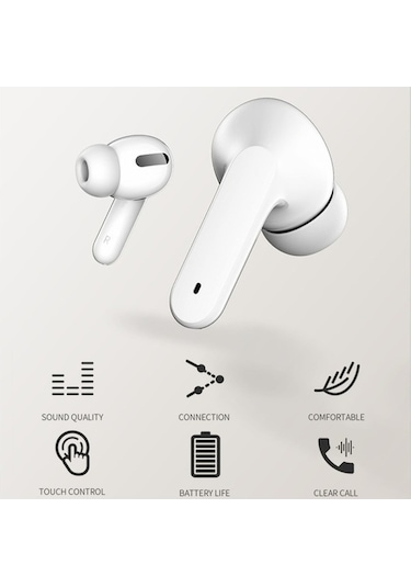 Primepickings 5.1 Bt Dokunmatik Kontrol Binaural Spor Kulaklık Şarj Kutusu, Şarjlı, Bluetooth, 10m İletim