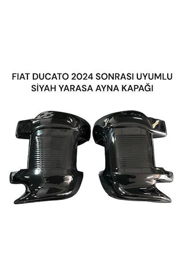 Fiat Ducato 2024 Yarasa Ayna Kapağı Parlak Siyah