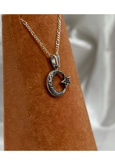 Bayrak Modeli Gümüş Erkek Kolyesi F160020106