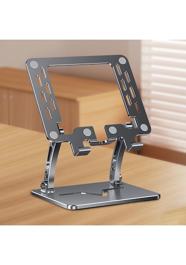 Homyl Tablet Stand Tutucu Kaymaz Taban Siyah-kare-delik