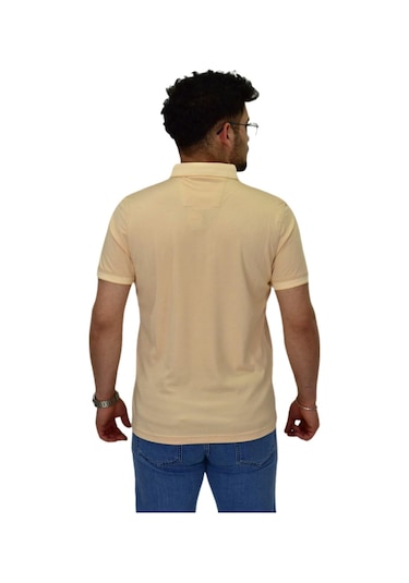 Erkek Polo Yaka Merserize Tişört 1000 Bgl-st04532 Somon