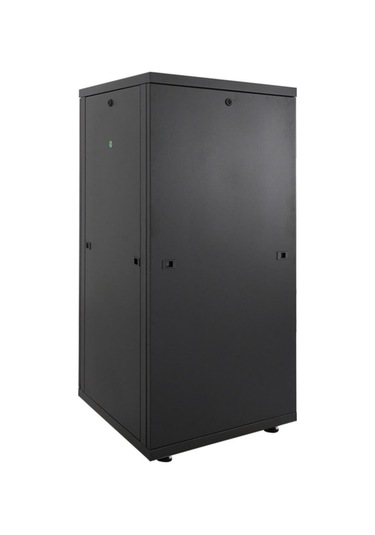 Canovate 27u 800x800mm 19'' Dikili Tip Network Rack Kabinet Siyah Flatpack 2 Yıl Üretici Garantili