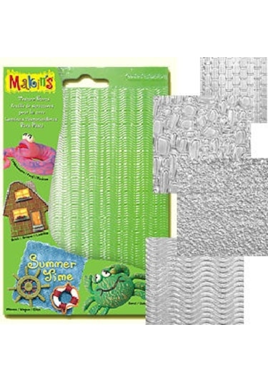 Makin'S Clay Texture Sheets Doku Kalıpları 4'Lü Set A