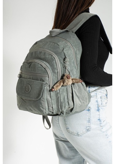 Orta Boy Sırt Çantası Ultra Hafif Çok Cepli Unisex Gri Model: 571-3j - Gri