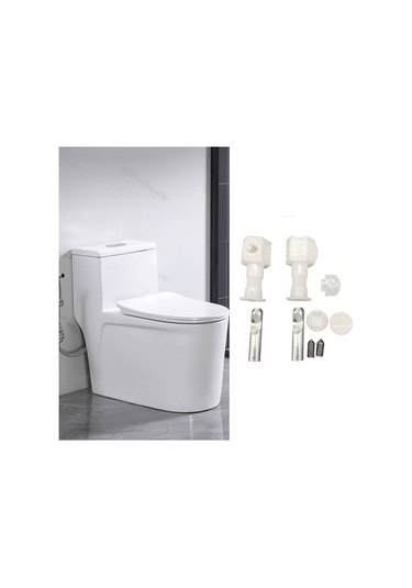 Suntek Klozet Oturağı Vidası 400kg Yük Kapasitesi Donanımı Yan Montajlı