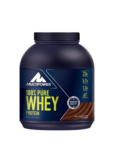 Multipower Whey Protein Tozu 2000 Gr Chocolate Flavour 67 Servis