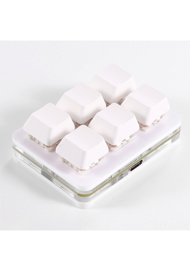 Lemestar 6 Tuşlu Özelleştirilebilir Mekanik Klavye - Usb Bağlantılı Taşınabilir Kısayol Paneli