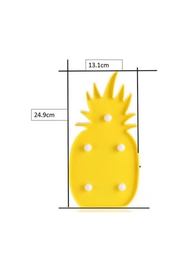 Ananas Şeklinde Ledli Dekoratif Eğlenceli Çocuk Gece Lambası Go5 Çok Renk