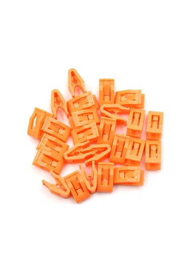 Konsol Montaj Klipsleri Gösterge Paneli Kaplaması Turuncu 25'li Set