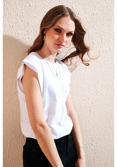 Lela Bayan T Shirt 5864019 Beyaz