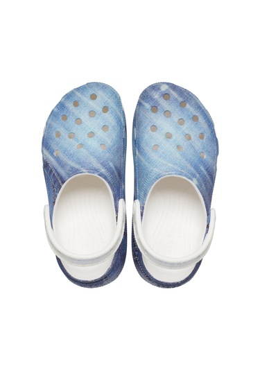 Crocs Classic Cutie Denim Clog K - White/multi Mavi - Beyaz