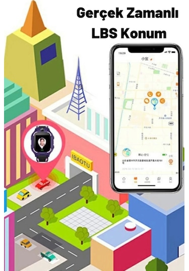 ZmSmart Akıllı Çocuk Takip Saati Sim Kart Özellikli Konum Takipl