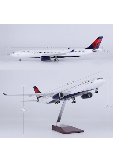 1/135 Delta Airlines Boeing 747 47 Cm Model Uçak Maketi