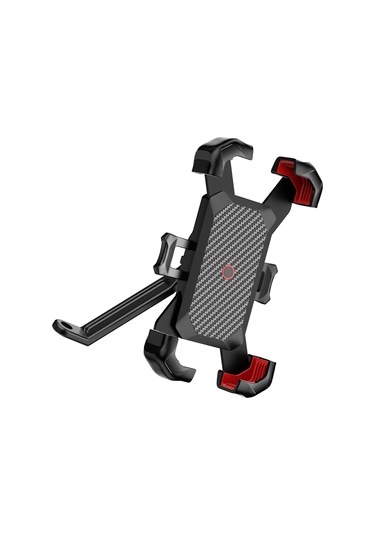 Ayarlanabilir Motosiklet Telefon Braketi Kolay Sürüm Destek Tutsarı Kelepçesi Hızlı Tıklama/departman Tutucu Aksesuar Mavi - Beyaz