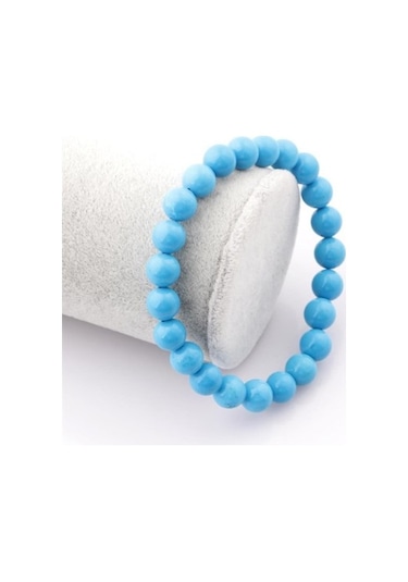 Tesbih Sakarya Turkuaz Firuze Taşı Doğaltaş Unisex Bileklik Turkuaz