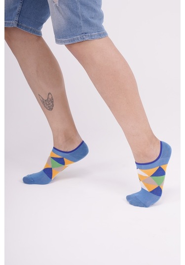 The Socks Company 3 Çift Özel Kutulu Erkek Görünmez Çorap 23SDCR154P Gri