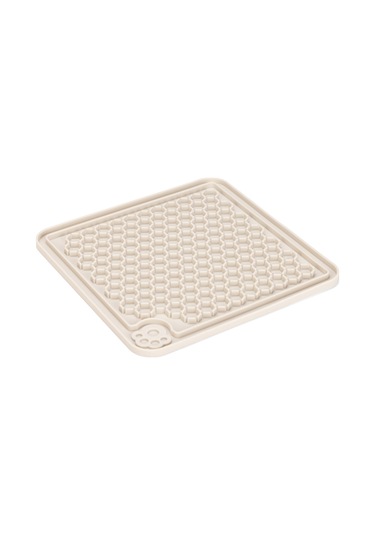 Beeztees Yavru Köpek Yaş Mama Yeme Oyuncağı, Kare, Silikon, Gri, 20x20cm