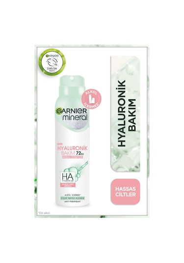 Garnier Mineral Hyaluronik Bakım Sprey Deodorant 150 ML