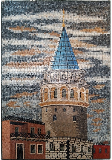 Ibla Mozaık Galata Külesi Mermer Tablosu