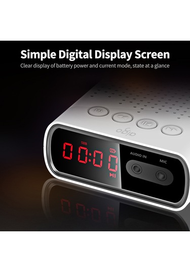 Xindoker Aigo Sp-1 Mini Taşınabilir Hoparlör: Bluetooth 5.0, Uzun Pil Ömrü, Type-c Şarj, Beyaz Renk