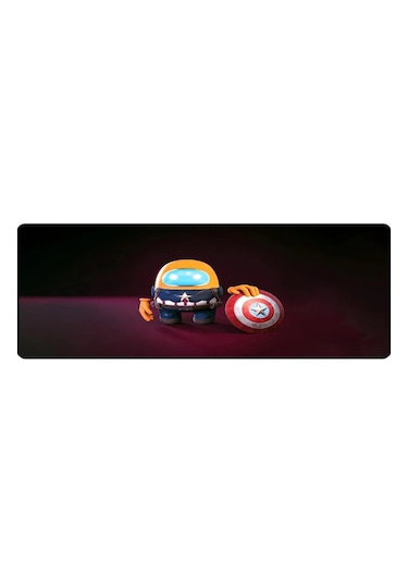 Alkese 70x30 Cm Among Us Desenli Dikişli Kaydırmaz Taban Oyuncu M